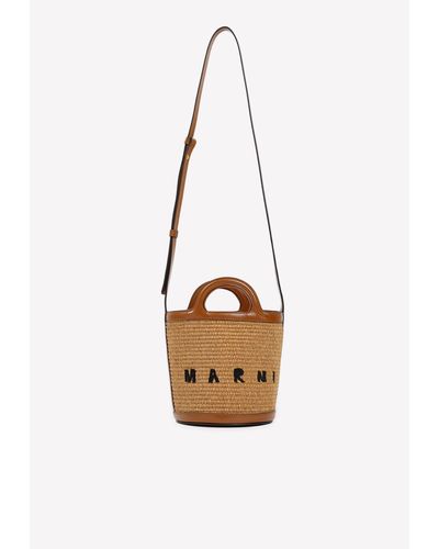 Marni Mini Tropicalia Bucket Bag - White