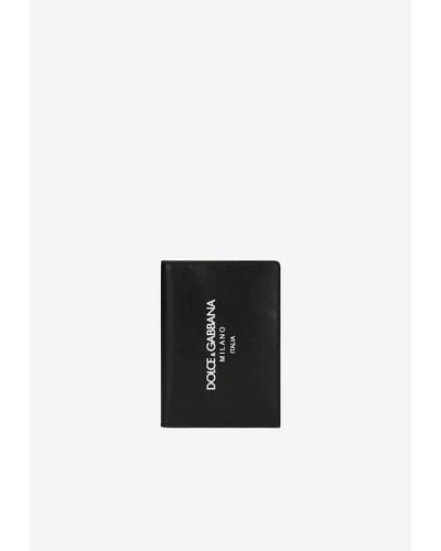 Dolce & Gabbana Logo Bi-Fold Passport Holder - White