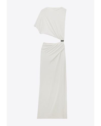 Courreges Cut-Out Detail Maxi Dress - White