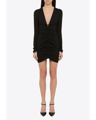 DSquared² Long-Sleeved Mini Dress - Black