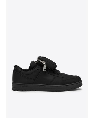 Prada Black Re-nylon Sneaker With Pouch