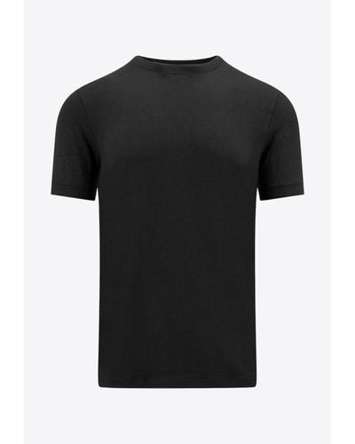 Giorgio Armani Basic Crewneck T-Shirt - Black