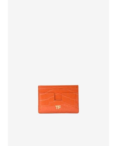 Tom Ford Tf Cardholder - Orange