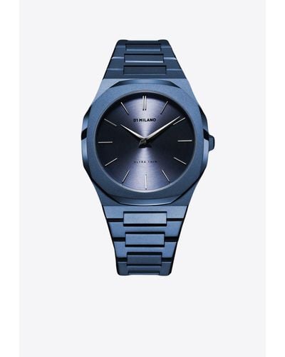D1 Milano Ultra Thin Bracelet 40 Mm Watch - Blue