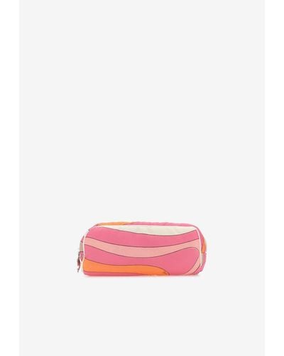 Emilio Pucci Marmo-Print Vanity Pouch - Pink
