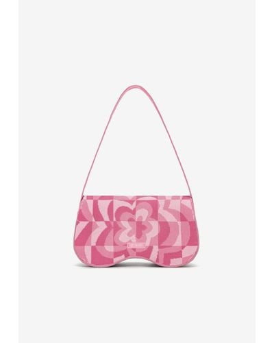 JW PEI Becci Knitted Shoulder Bag - Pink