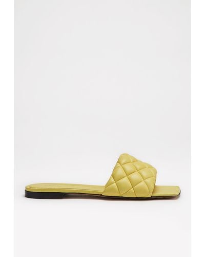 bottega veneta sandals yellow