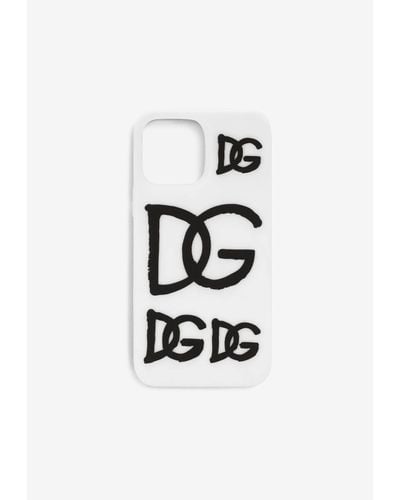 Dolce & Gabbana Rubber Iphone 13 Pro Cover - White