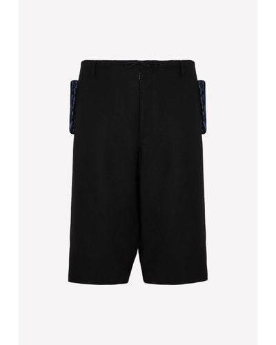 Maison Margiela Raw-cut Long Shorts - Black