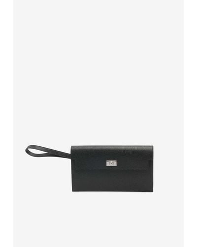 Hermès Kelly Pocket Long Wallet - Black