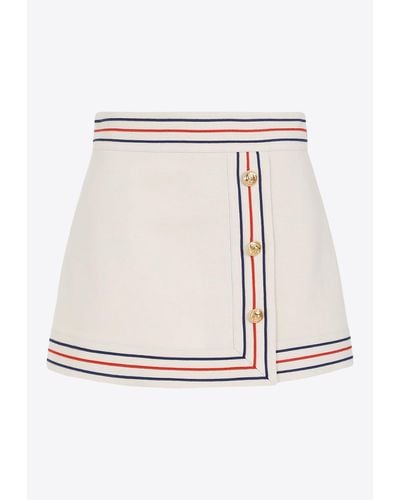 Gucci A-Link Mini Skirt - Natural