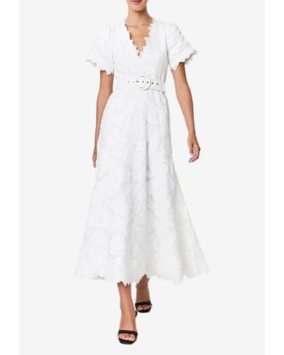 Rachel Gilbert Emelia Midi Dress - White