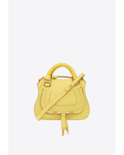 Chloé Mini Marcie Top Handle Bag - Yellow