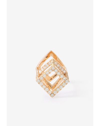 Djihan Cube Mirage Diamond Ring - White