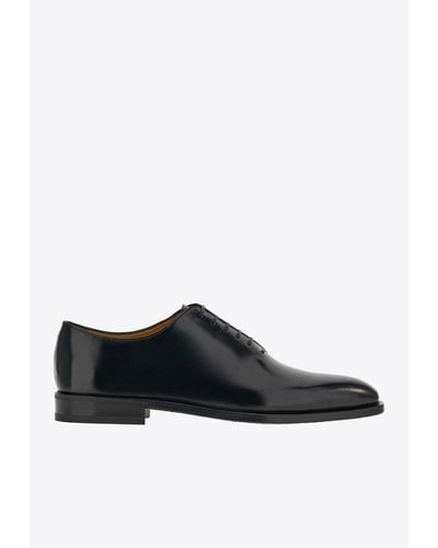 Ferragamo Geoffrey Oxford Lace-Up Shoes - Black