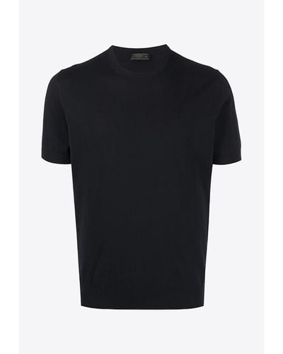 Prada Basic Crewneck T-Shirt - Black