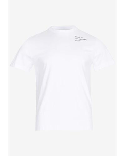 Neil Barrett Human With Extraordinary Vision T-Shirt - White