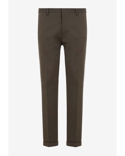 Paul Smith Logo-Tab Tailored Trousers - Grey
