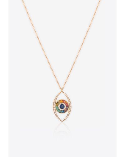 Falamank Mosaic Collection Necklace - White