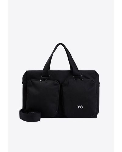 Y-3 Logo Duffel Bag - Black
