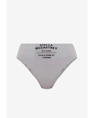 Stella McCartney Logo Print Briefs - Gray