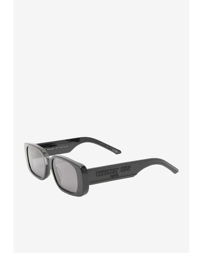 Dior Wil Rectangular Sunglasses - White