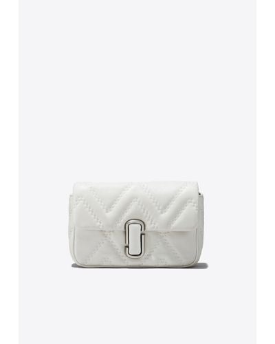 Marc Jacobs The J Marc Quilted Leather Crossbody Bag - White