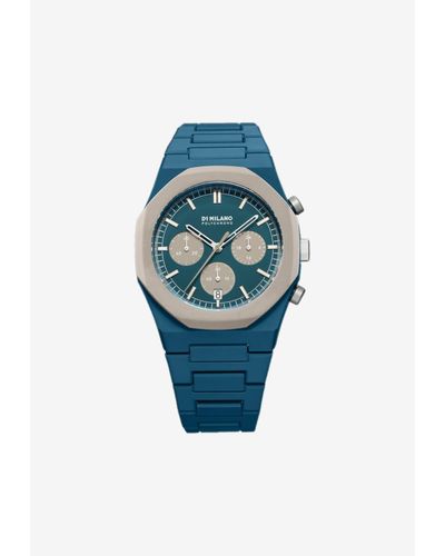 D1 Milano Polychrono 40.5 Mm Watch - Blue