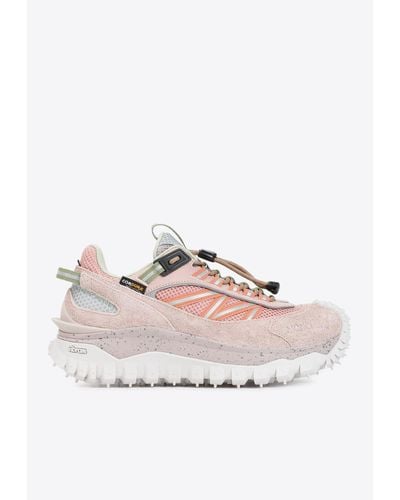 Moncler Trailgrip Low-Top Chunky Sneakers - Pink