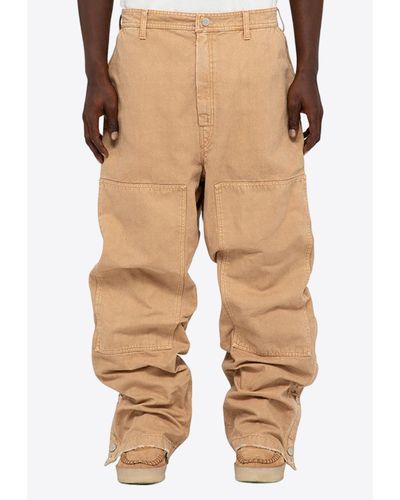 1989 STUDIO Ranch Hands Snap Trousers - Natural