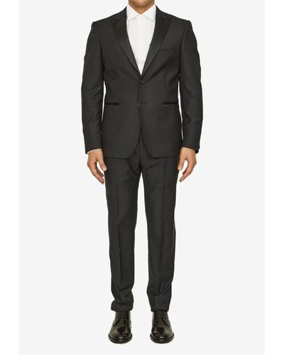 Tonello Two-Piece Tuxedo Suit - Black