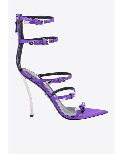 Versace Pin-Point 120 Strappy Sandals - White