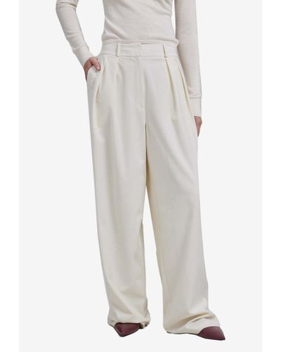Frankie Shop Ripley Pleated Pants - White