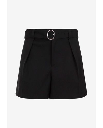 Jil Sander Belted Casual Shorts - Black