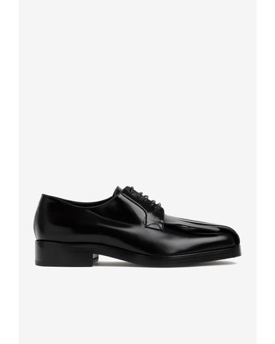 Raf Simons Square Fringed Derby Lace-ups - Black