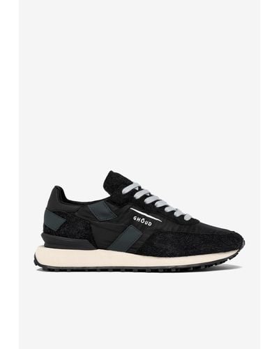 GHŌUD Rush Groove Nylon And Suede Trainers - Black
