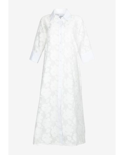 CO|TE Rachel Long-sleeved Shirt Dress - White