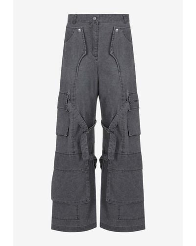 Acne Studios Wide-leg Cargo Trousers - Grey