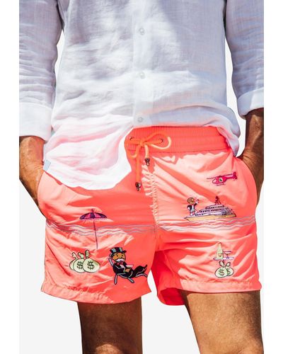 Les Canebiers Pampelonne Embroidered Swim Shorts
