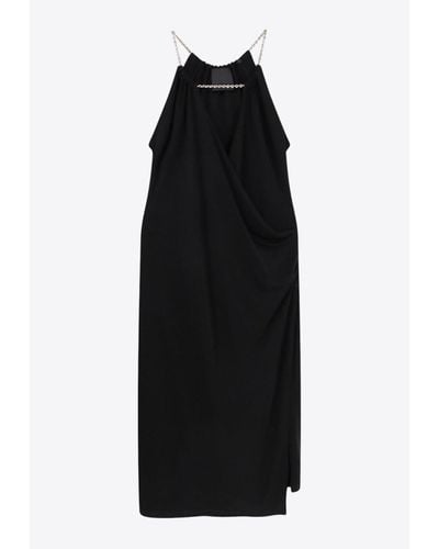 Givenchy Chain Straps Midi Dress - Black