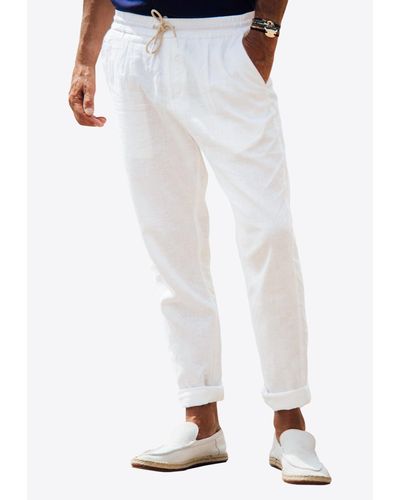 Les Canebiers Sauvier Drawstring Trousers - White