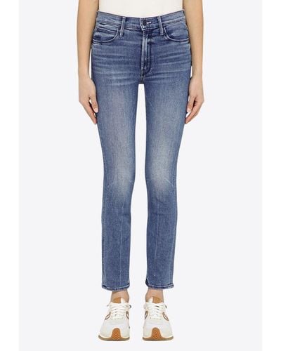 Mother The Mid Rise Dazzler Ankle Jeans - Blue