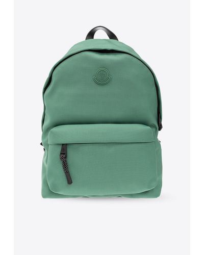 Moncler Logo-Patch Backpack - Green