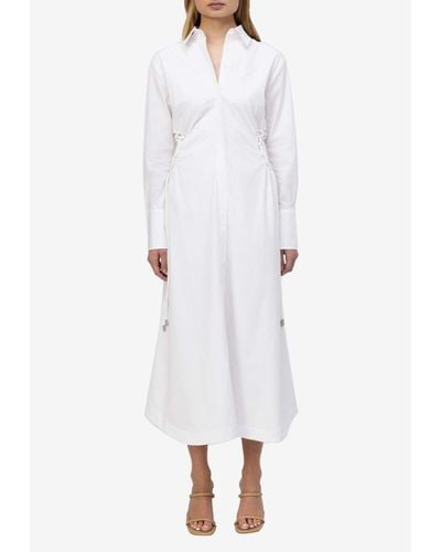 Jonathan Simkhai Oriana Midi Shirt Dress - White