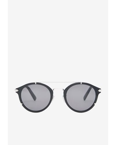 Dior Diorblacksuit Round-Shaped Sunglasses - Grey