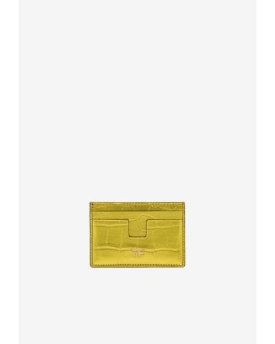 Tom Ford Tf Cardholder - Yellow