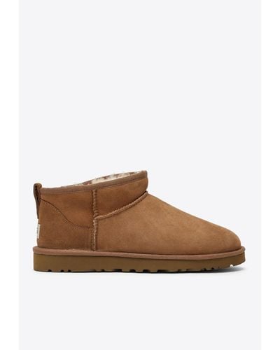 UGG Classic Ultra Mini Chestnut Ankle Boot - Brown