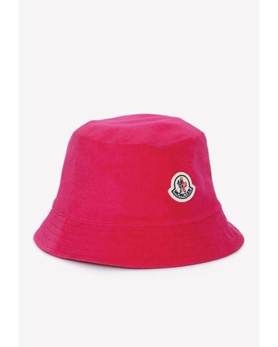 Moncler Reversible Terry Bucket Hat - Pink