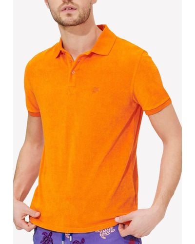 Vilebrequin Terry Polo T-Shirt - Orange