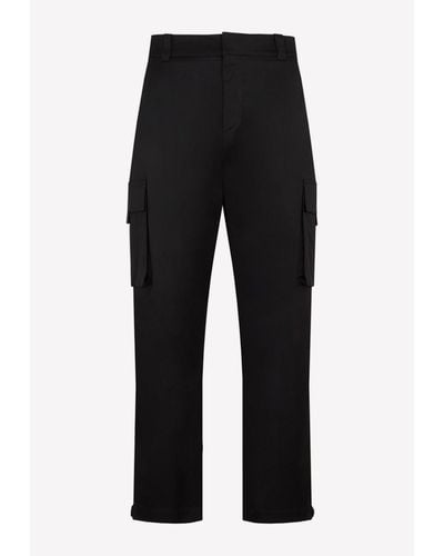 Dior Straight-leg Cargo Trousers - Black
